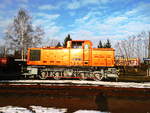 106 145 des Eisenbahnmuseums Leipzig-Plagwitz auf dem Museumsgelände Plagwitz am 24.3.18