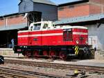 V60 1120 zu sehen auf dem heizhausfest im eisenbahnmuseum chemnitz-hilbersdorf,21.08.21