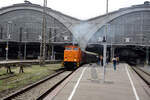 345 137 mit 23 1097 (35 1097) verlassen als Sonderzug den Bahnhof Leipzig Hbf am 30.3.24