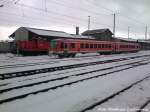 BR 362 + BR 628.2 im Bahnhof Stralsund Hbf am 21.3.13 