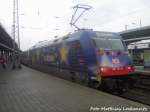 101 101-4 mit InterCity im Bahnhof Stralsund Hbf am 6.8.12