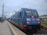 101 042-0 mit einem InterCity im Bahnhof Zssow am 25.7.14