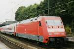 Scanbild von 101 034 in Aachen Hbf am 21 Mai 2001.