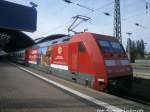 101 080 im Bahnhof Halle (S) Hbf am 11.5.15