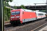 101 075-0 fuhr einen leeren IC durch hh-harburg,09.06.17