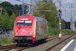 Märklinlok 101 064 lauft am 5 Augustus 2019 um in Bad bentheim.