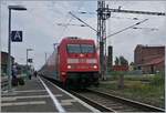 Die DB 101 145-3 in Ribnitz Dammgarten.