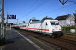 101 013-1 wurde abgekuppelt vom IC2310 nach westerlasnd/sylt im bahnhof itzehoe,11.10.24