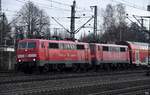 111 212-7 und 111 074-1 fuhren mit einen dosto durch harburg,26.01.21