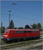 Zeppeline am Himmel von Lindau sind ja alltäglich, aber eine DB 111 auf den Abstellgleisen des Bahnhofs Lindau Insel war mich dann doch ein Bild wert.