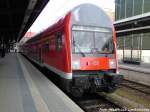 112 109 mit RE5 mit ziel Neustrelitz Hbf im Bahnhof Stralsund Hbf am 2.5.13