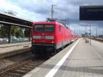 112 120 als RE5 aus Holzdorf (Elster) bei der Einfahrt in Stralsund Hbf am 13.8.13