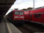 112 106 als RE5 mit ziel Rostock Hbf bei der Einfahrt in den Bahnhof Neustrelitz Hbf am 7.10.13