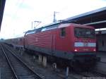 112 109  mit Ziel Falkenberg (Elster) im Bahnhof Stralsund Hbf am 16.2.14