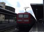 112 186 als RE5 im Bahnhof Stralsund Hbf am 16.6.14