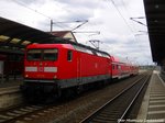 112 173 als RB mit ziel Wolfen (Bitterfeld) im Bahnhof Bitterfeld am 14.7.16