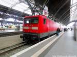 112 155 als Ersatzzug im Leipziger Hbf am 23.11.16