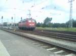 115 114 beim Rangieren im Bahnhof Stralsund Hbf am 28.6.12