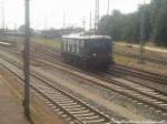 E18 beim Rangieren im Bahnhof Bergen auf Rgen am 27.7.13