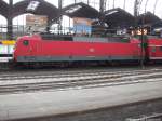 120 201-9 als RE1 aus Rostock Hbf bei der Einfahrt in Hamburg Hbf am 1.9.13