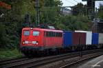 140 678-4 fuhr mit einen kastenzug durch hh-harburg,datum 30.09.14