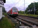 143 300-2 als S1 mit Ziel Rostock Hbf bei der ausfahrt aus Rostock-Bramow am 22.6.13