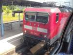 143 254-1 als RE5 mit Ziel Stralsund Hbf im Bahnhof Neubrandenburg am 16.6.14