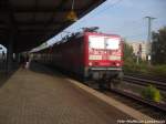 143 831 als S7 mit ziel Halle-Nietleben im Bahnhof Halle-Silberhhe am 8.9.14