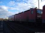 Z-Gestellte 143 xxx im Bahnhof Halle-Nietleben am 8.11.14