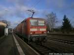 143 327-5 im Bahnhof Halle-Trotha am 4.1.15