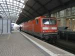 143 293-9 mit ziel Naumburg (S) Hbf im Bahnhof Halle (Saale) Hbf am 5.1.15