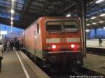 143 327-5 als S7 mit ziel Halle-Trotha im Hallenser Hbf am 6.1.15