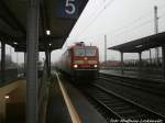 143 293-9 beim einfahren in den Bahnhof Grokorbetha am 22.1.15