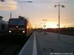 143 324 steht mit ihrer RegionalBahn mit ziel Halle (S) Hbf im Naumburger Hbf am 24.2.15