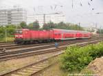 143 337 mit der S7 mit ziel Nietleben beim einfahren in den Hallenser Hbf am 13.6.15