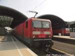 143 867 und 143 XXX im Bahnhof Halle (saale) Hbf am 12.8.15