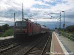 143 354 im Bahnhof Delitzsch ob Bf am 17.9.15