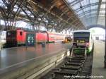 143 XXX und VT 316 der Erfurter Bahn im Leipziger Hbf am 24.10.15