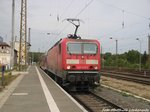 143 857 als S7 mit ziel Halle (Saale) Hbf im Bahnhof Halle-Nietleben am 19.5.16