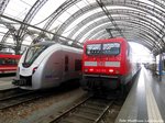 1440 201 der MRB und 143 919 im Dresdener Hbf am 2.7.16