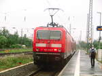 143 034 im Bahnhof Halle-Nietleben am 17.7.17