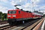 143 919 stand mit einen regionalzug beim hbf dresden,02.08.17