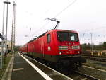 143 810 als S7 mit ziel Halle/Saale Hbf im Bahnhof Halle-Nietleben am 27.1.18