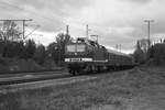 243 005 mit einen Sonderzug unterwegs nach Bad Schandau ber Delitzsch, Leipzig, Dresden am 28.9.19