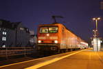 143 120 als S7 mit ziel Halle-Nietleben im Bahnhof Halle/Saale Hbf am 5.12.19