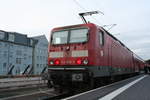 143 856 im Bahnhof Halle/Saale Hbf am 19.12.19