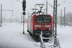 143 932 abgestellt im Hauptbahnhof Halle/Saale Hbf am 8.2.21