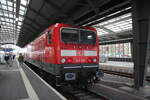 143 168 im Bahnhof Halle/Saale Hbf am 26.8.21