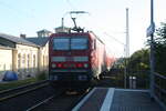 143 591 verlsst den Bahnhof Delitzsch ob Bf in Richtung Eilenburg am 9.10.21