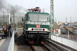 143 841 auf Rangierfahrt im Bahnhof Halle/Saale Hbf am 30.3.24